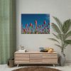 92408-623.jpg A Low-Angle Shot of a Field of Red Tulips Poster