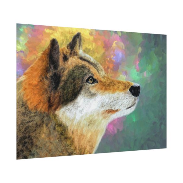 92408-637.jpg Wolf Portrait Poster