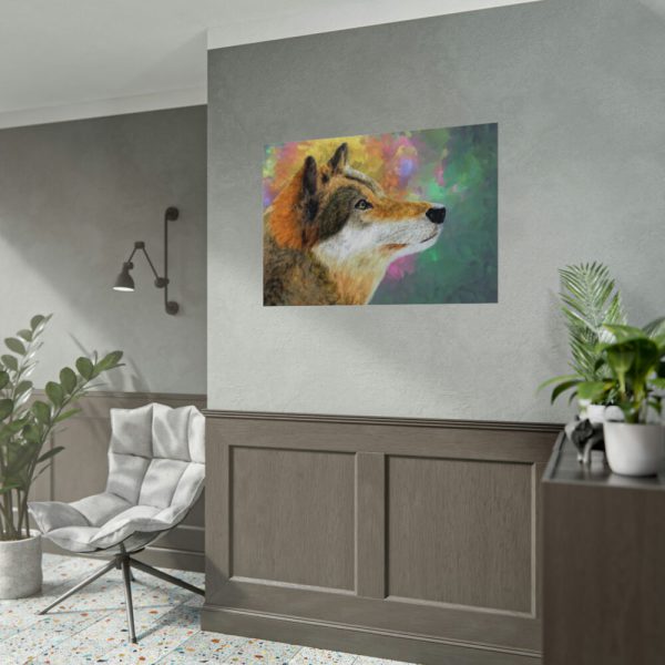 92408-639.jpg Wolf Portrait Poster