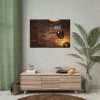 92408-668.jpg Brick Wall with Plate Poster