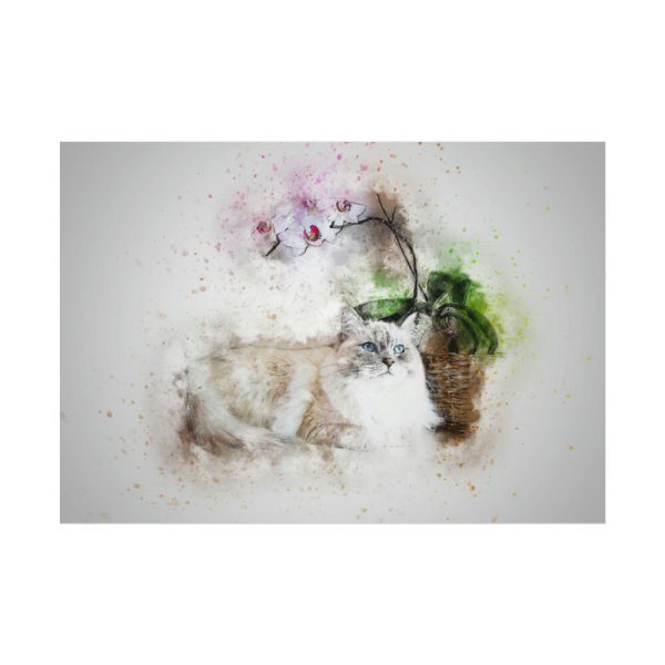 92408-750.jpg Cat is Lying Down Poster