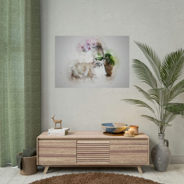 92408-753.jpg Cat is Lying Down Poster