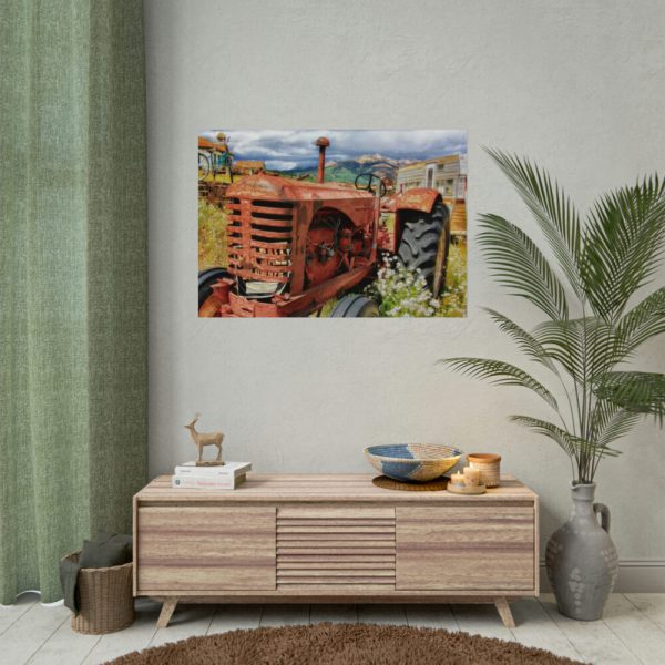 Old Antique Abandoned Tractor Poster