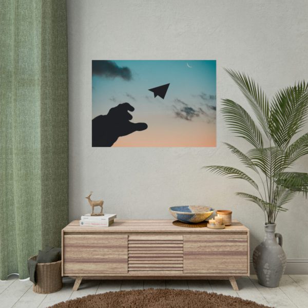 92408-802.jpg Paper Plane in Sky Poster
