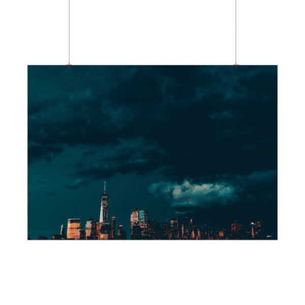 92409-116.jpg Aesthetic Clouded City Poster