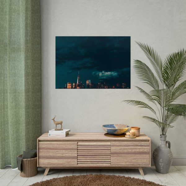 92409-118.jpg Aesthetic Clouded City Poster