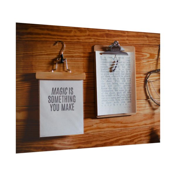 92409-122.jpg Motivational Quote on Wooden Clipboard Poster
