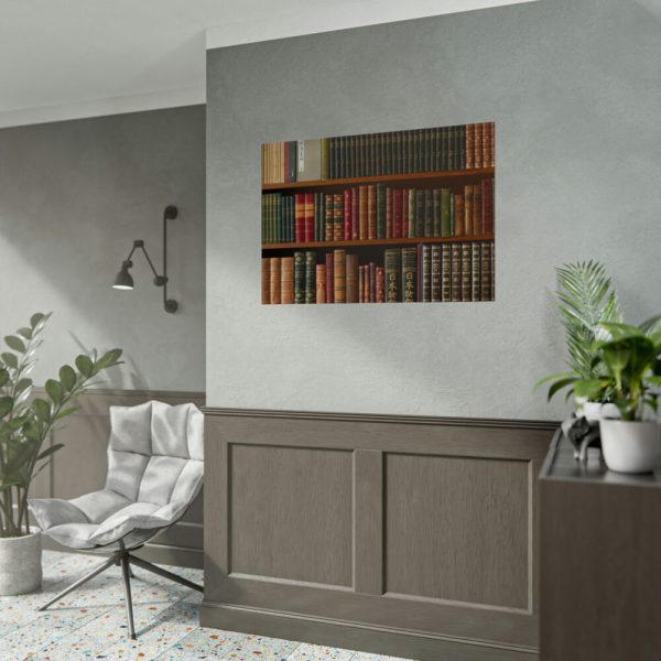 92409-134.jpg Antique Books in a Library Poster