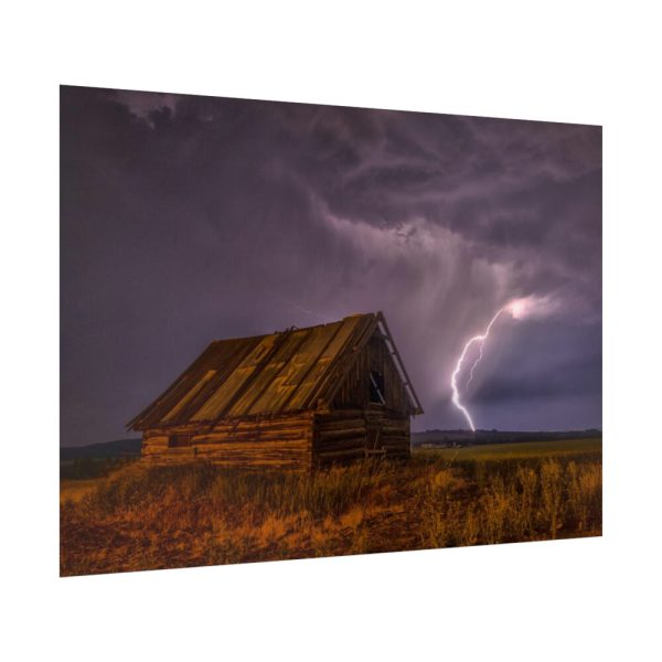 92409-2.jpg Barn Lightning Bolt Storm Poster