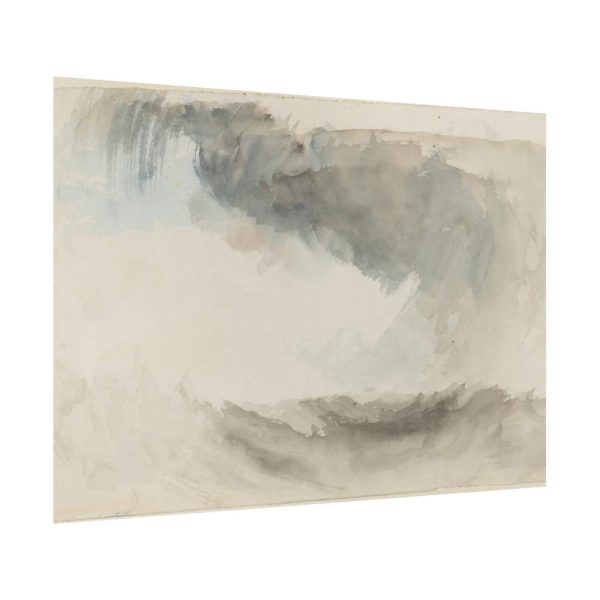 Clouds, Rain and Waves With Washes of Grey and Blue Poster