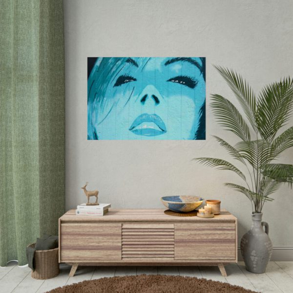92409-278.jpg Blue Womans Face Poster