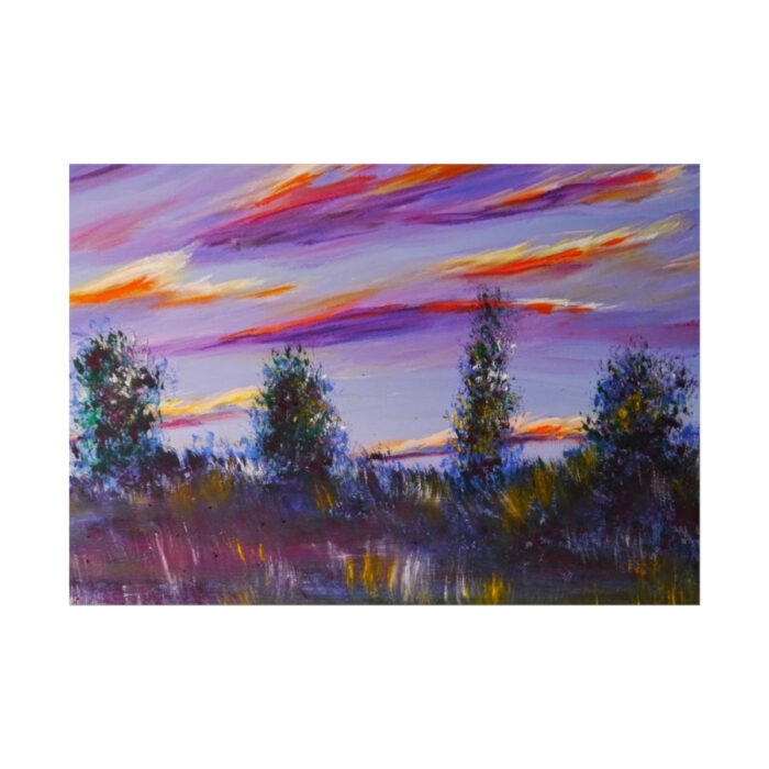 Artistically Landscape of Sunset and Clouds Poster - Image 6