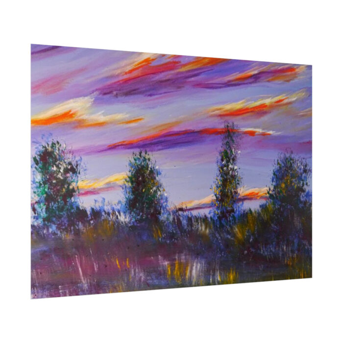Artistically Landscape of Sunset and Clouds Poster - Image 8