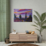 Artistically Landscape of Sunset and Clouds Poster - Image 9