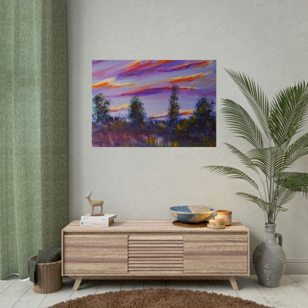 92409-293.jpg Artistically Landscape of Sunset and Clouds Poster