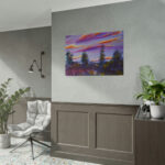 Artistically Landscape of Sunset and Clouds Poster - Image 10