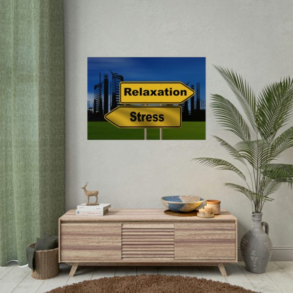 92409-33.jpg Relaxation vs Stress City Poster