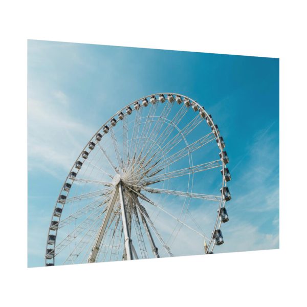 92409-342.jpg Large Ferris Wheel Against a Blue Sky Poster