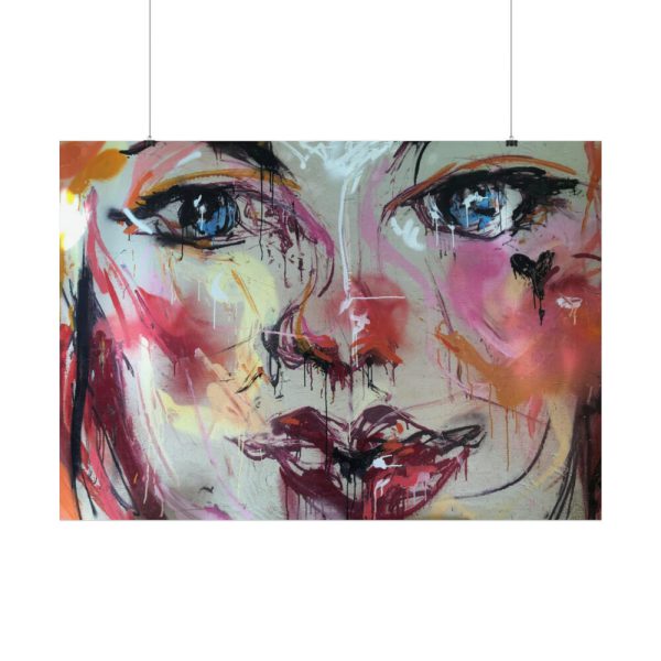 92409-351.jpg Face Painting Abstract Graffiti Poster