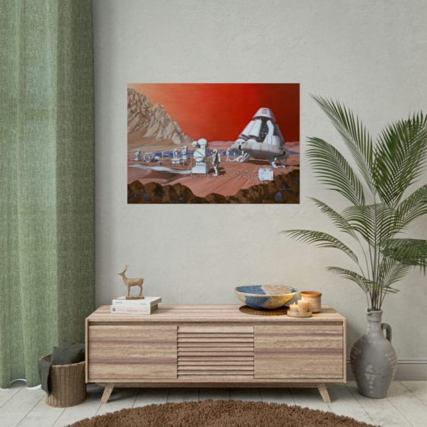 92409-363.jpg Mars Mission Illustrated by Les Bossinas Poster