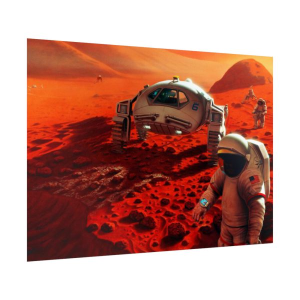 92409-377.jpg Humans on Mars Illustrated by Pat Rawlings Poster
