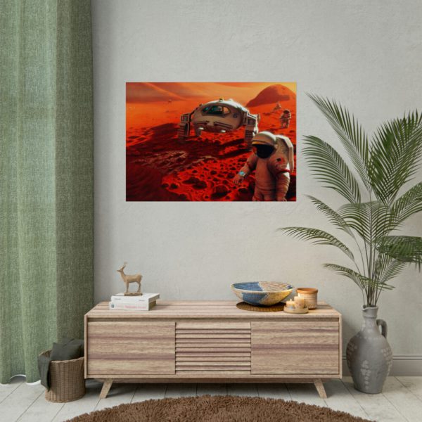 92409-378.jpg Humans on Mars Illustrated by Pat Rawlings Poster