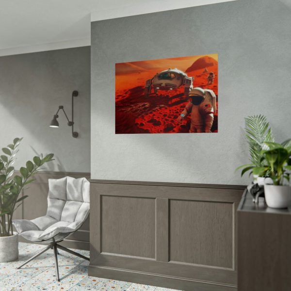 92409-379.jpg Humans on Mars Illustrated by Pat Rawlings Poster