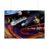 92409-381.jpg Roller Coaster in Space Poster
