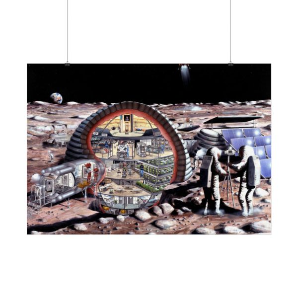 Inflatable Module for Lunar Base Poster