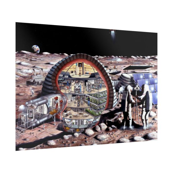 Inflatable Module for Lunar Base Poster