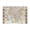 Africæ nova descriptio by Willem Janszoon Blaeu Poster