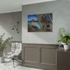 92409-44.jpg Office Work vs Sea and Beach Poster