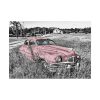 Pink Oldtimer Car Poster
