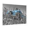 Blue Oldtimer Car Poster