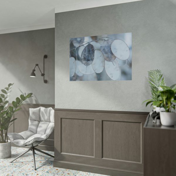92409-594.jpg Leaves Covered in Ice Crystals Poster