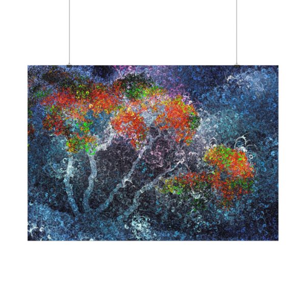 Trees Digital Art Poster