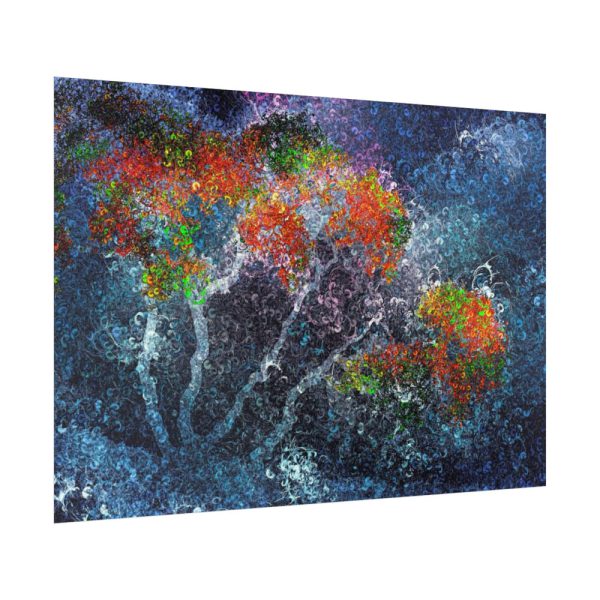 Trees Digital Art Poster