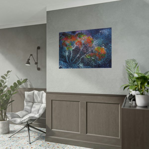 Trees Digital Art Poster