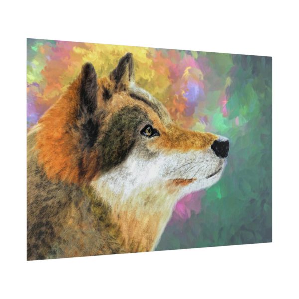 92409-637.jpg Wolf Portrait Poster