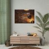 92409-668.jpg Brick Wall with Plate Poster