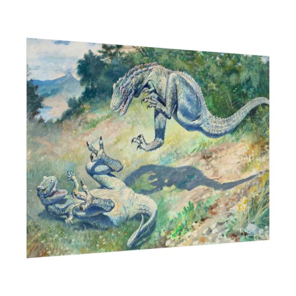 92409-7.jpg Leaping Laelaps by Charles R. Knight Poster