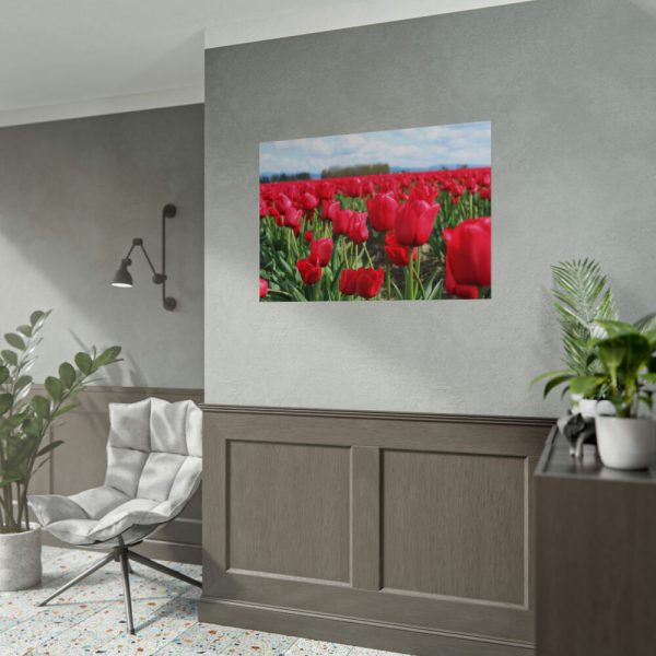 92409-704.jpg Red Tulip Field Poster