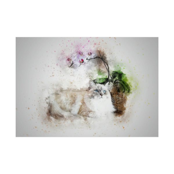 92409-750.jpg Cat is Lying Down Poster
