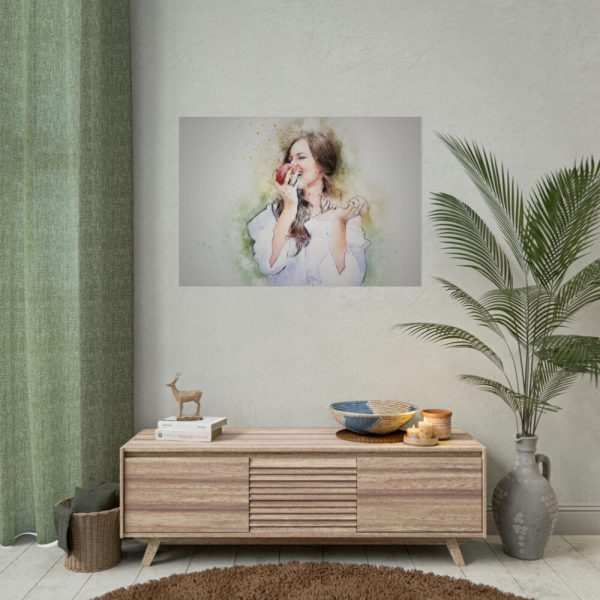 92409-766.jpg Girl with Apple Poster