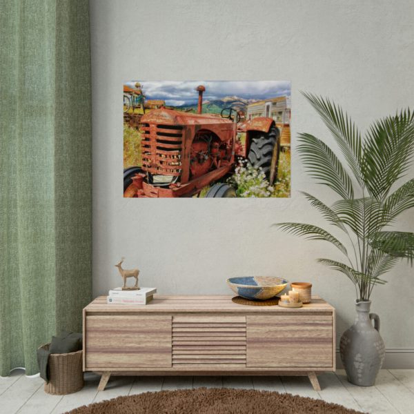 Old Antique Abandoned Tractor Poster