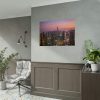 92409-89.jpg View of City Lit Up at Night Poster