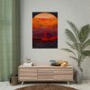 92411-103.jpg NASA Astronaut Stands on Mars Poster