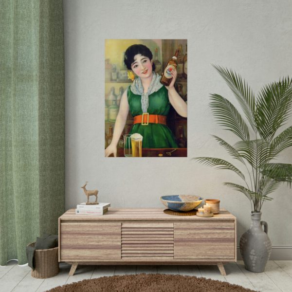 92411-148.jpg Asahi Beer Woman Poster