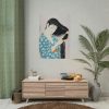 92411-153.jpg Woman Combing Her Hair Poster