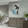 92411-154.jpg Woman Combing Her Hair Poster